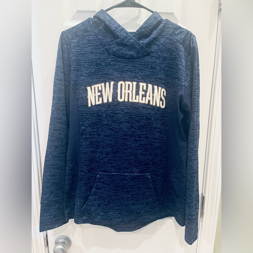 Majestic Women's NEW ORLEANS Pelicans Showtime Done Better Pullover‎ Hoodie MED